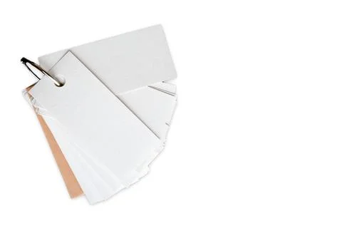 Blank ring memo on white background Stock Photos