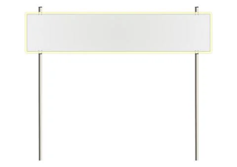 Blank road sign Stock Illustration