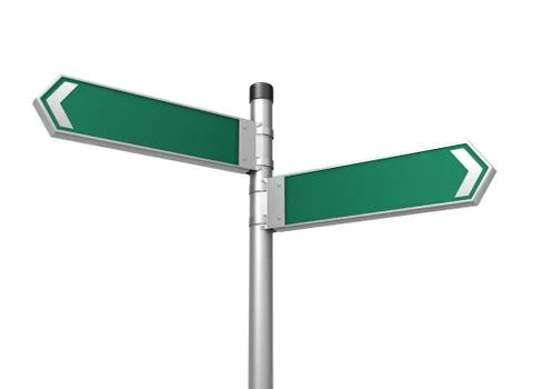 Blank road sign Stock Illustration