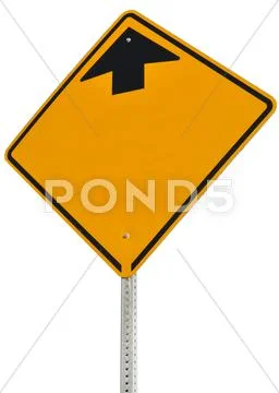 Blank Up Road Sign Stock Photos