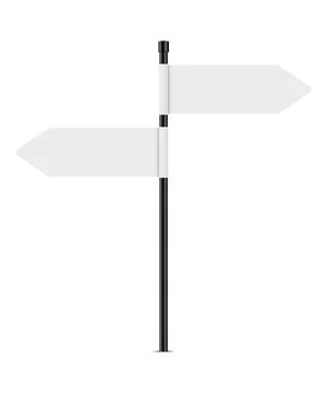 Blank road signpost. Stock Illustration