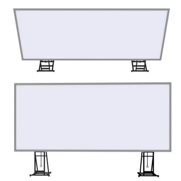 Blank roll up banner Stock Illustration