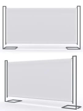 Blank roll up banner Stock Illustration