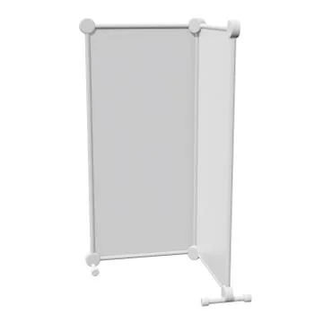 Blank Roll Up Banner Stands 스톡 일러스트