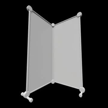 Blank Roll Up Banner Stands 스톡 일러스트