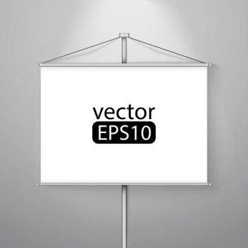 Blank roll up Stock Illustration