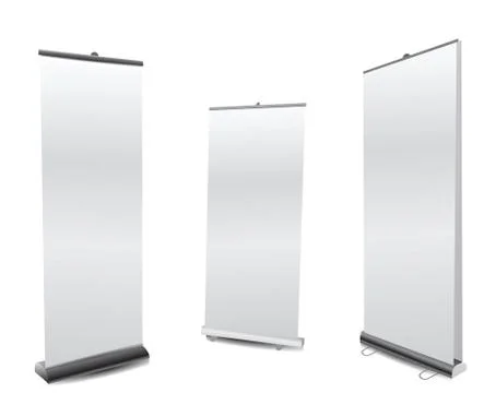 Blank roll ups Stock Illustration