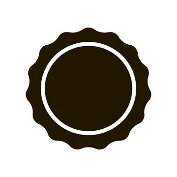 Blank Round Stamp for Logo. Isolated vector Illustration Stock Illustration