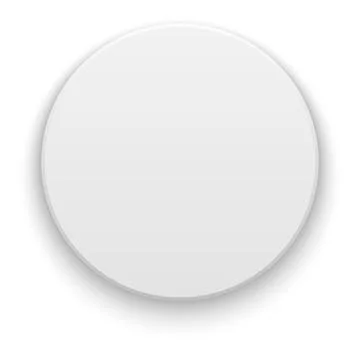 Blank round sticker template. White realistic circle Stock Illustration