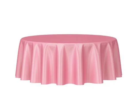 Blank round tablecloth Stock Illustration