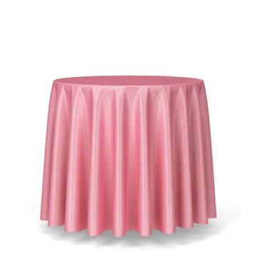 Blank round tablecloth Stock Illustration