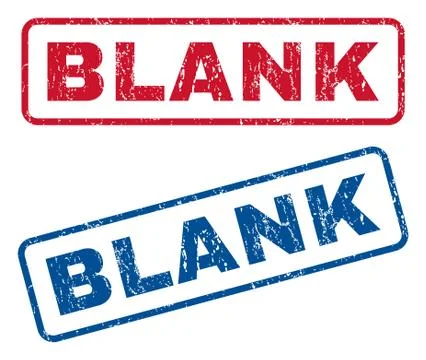 Blank Rubber Stamps Illustrazione stock