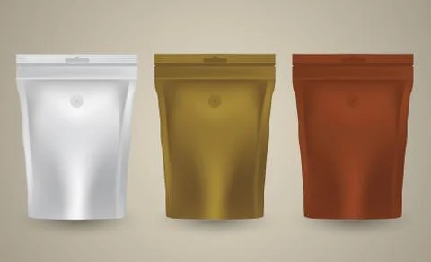 Blank sachet.. Stock Illustration