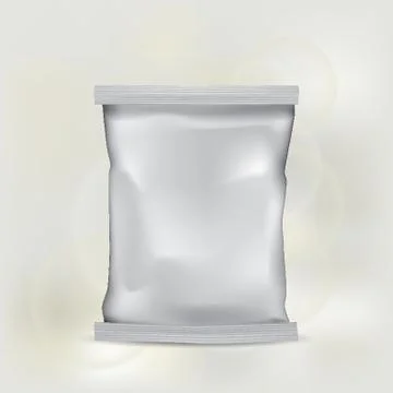 Blank Sachet 스톡 일러스트