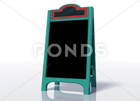 Blank sandwich board Stock Illustration