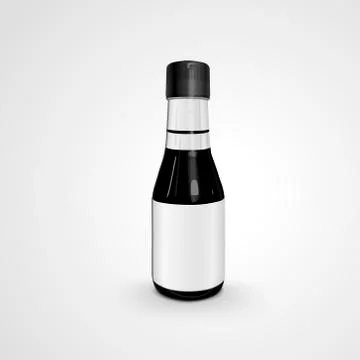 Blank sauce bottle Stock Illustration