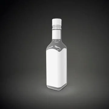 Blank sauce bottle Stock Illustration