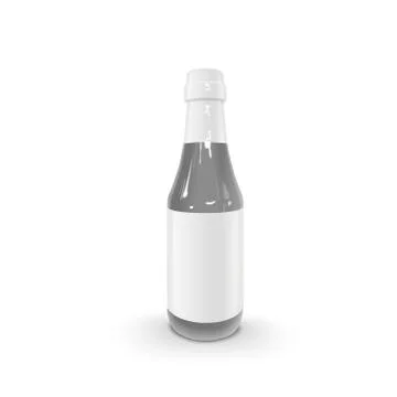 Blank sauce bottle Stock Illustration