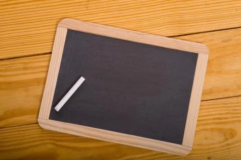 Blank school chalkboard Stock Photos