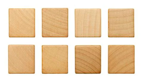 Blank Scrable Pieces Stock Photos