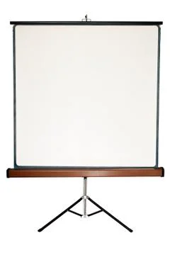 Blank screen on a tripod Stock Photos