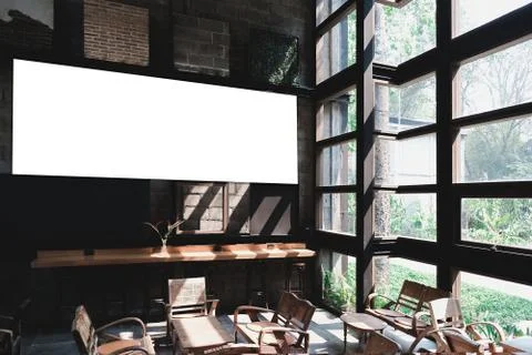 Blank screen Workspace background blank copy space screen for your advertisin Stock Photos