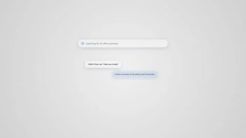 Blank search bar sits centered on soft, white gradient background Stock Footage 340908707