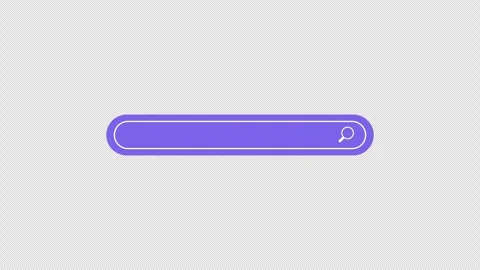 Blank Search Bar on a Transparent Background for Copy Text Vidéo 261722559
