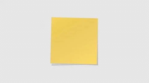 Post It Note Transparent Background Stock Video Footage | Royalty Free ...