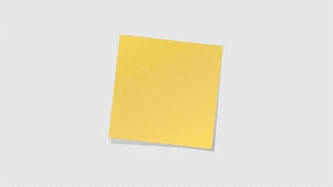 Post It Note Transparent Background Stock Video Footage | Royalty Free ...