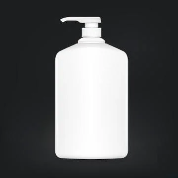 Blank shampoo bottle Stock Illustration