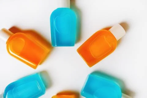Blank shampoo bottles Stock Photos