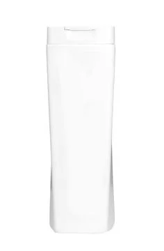 Blank shampoo container on the white Stock-Fotos