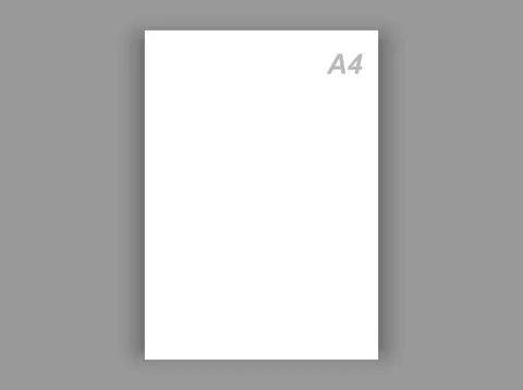 Blank sheet of a4 paper. Vector graphics Stock Illustration