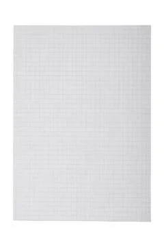 Blank sheet of graph paper with square grid pattern Stock Photos