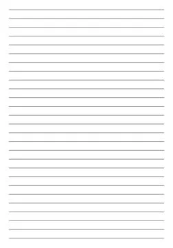 Blank sheet of lined paper. Paper typography template for notes, writing Illustrazione stock