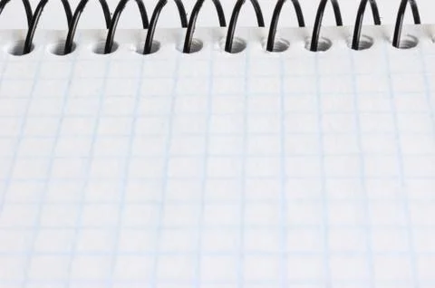 Blank sheet of a notebook Stock Photos
