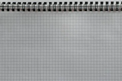 Blank sheet of notepad with rings Stock Photos