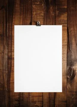 Blank sheet of paper Foto stock