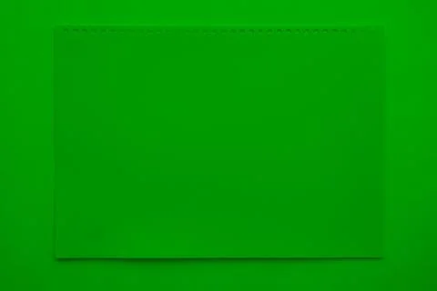 Blank sheet to write green on green background. Form for announcement Stock Photos