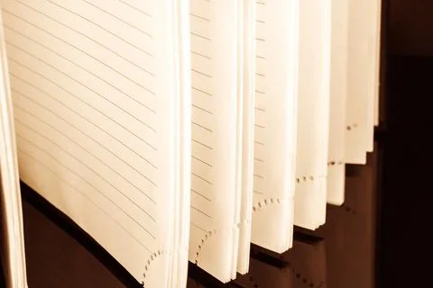 Blank sheets of notebook Stock Photos