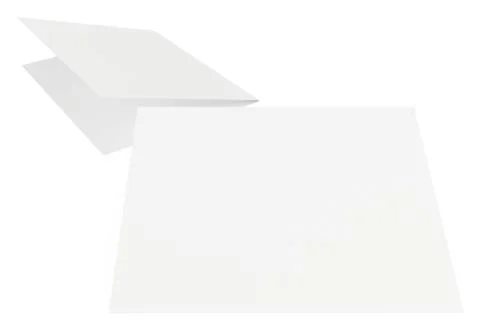 Blank sheets of paper on a white background Illustrazione stock