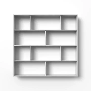 Blank shelves Stock Illustration