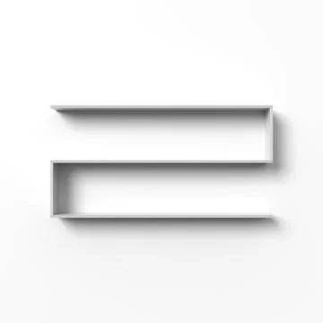 Blank shelves Stock Illustration