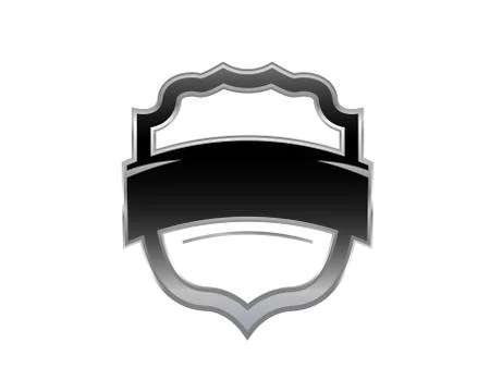 Blank shield illustration Stock Illustration