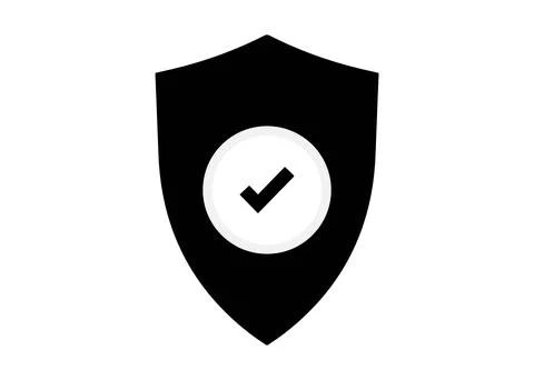 Blank Shield Outline Icons Set Empty Badge Shapes Vector Stock Illustration