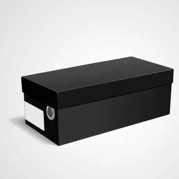 Blank shoes box Stock Illustration