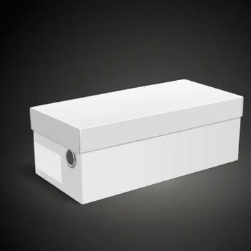 Blank shoes box Stock Illustration