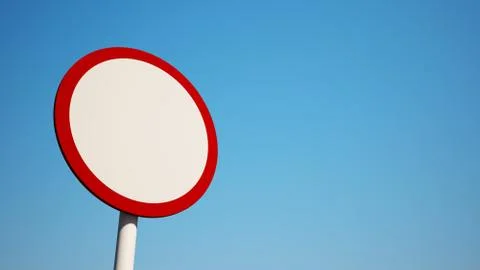 Blank sign with clipping path. Stock Illustration