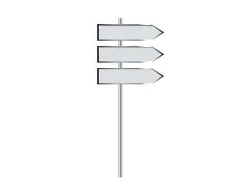 Blank signpost 4 Stock Illustration